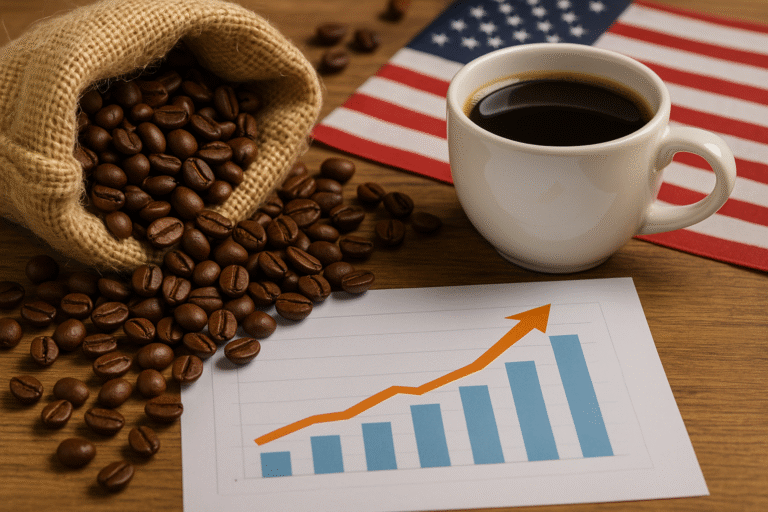 Rostoucí ceny kávy na světových trzích